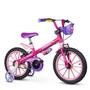 Imagem de Bicicleta Infantil Nathor Aro 16 Top Girls Com Cesta e Rodinhas