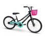 Imagem de Bicicleta Infantil Nathor Aro 20 Grace Preta Menina Bike