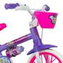 Imagem de Bicicleta Infantil Nathor Menina Aro 12 Com Rodinhas Violet