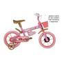 Imagem de Bicicleta Infantil Princy Aro 12 Rosa E Dourado E Capacete