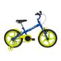 Imagem de Bicicleta Infantil Rock Aro 16" Azul e Verde Limão Verden - 10477