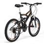 Imagem de Bicicleta Infantil Tridal Full Suspensão aro 20 36 Raios Freios V-brake - Preto