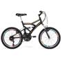 Imagem de Bicicleta Infantil Tridal Full Suspensão aro 20 36 Raios Freios V-brake - Preto