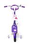 Imagem de Bicicleta Infantil Unitoys Princess Aro 16 Roxo com Cestinha