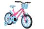 Imagem de Bicicleta Menina Infantil Rosa Com Rodinhas Freio V-brake Super Girl Vellares