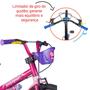 Imagem de Bicicleta Menina Nathor Aro 16 Top Girls Com Rodinhas de treinamento