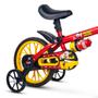 Imagem de Bicicleta Mickey Infantil Aro 12 Com Rodinhas De Treinamento Nathor Bike Criança MeninoCom Garrafinha