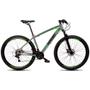 Imagem de Bicicleta MTB Volcon Aro 29 Quadro 17 Alumínio 21 Marchas Freio Mecânico Cinza Verde - GT Sprint