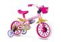 Imagem de Bicicleta Princesas Aro 12 Menina Nathor Rodinhas E Cesta