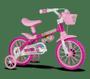 Imagem de Bicicleta  rosa infantil aro 12 flower nathor menina