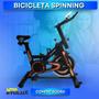 Imagem de  Bicicleta Spinning Ergométrica 13 Kg Preta e Amarela Roda de Inercia até 130kg Mecânica Desempenho e Estilo para Seus Treinos Potência em Movimento