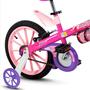 Imagem de Bicicleta Top Girls Aro 16 Rosa com Cesta Aro de Nylon - Nathor