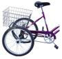 Imagem de Bicicleta Triciclo Aro 26 Adulto Violeta