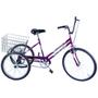 Imagem de Bicicleta Triciclo Aro 26 cor Violeta