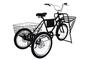 Imagem de Bicicleta Triciclo de Carga Com Marchas e Freios A Disco Cargueira