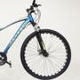 Imagem de Bicicleta tronos montain bike lg aluminio 19 pol, 21 velocidades, freio a disco, aro29, azul