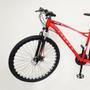 Imagem de Bicicleta Tronos Montain Bike Lg Aluminio 19 Pol, 21 Velocidades, Freio a Disco, Aro29, Vermelha