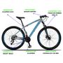 Imagem de Bicicleta Z3-X Aro 29 Quadro 17 Alumínio 27 Marchas Freio Disco Hidráulico Cinza Azul - Dropp