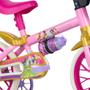 Imagem de Bicicletinha Infantil Princesa aro 12 Menina com Capacete Nathor