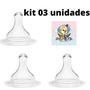 Imagem de Bico Big Universal Para Mamadeira Kit 03 Unidades Da Pepeta