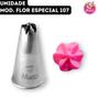 Imagem de Bico de Confeitar Flor Especial Inox Pequeno Mago - Mod. 107 - Unidade