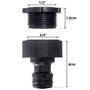 Imagem de Bico Para Torneira Engate Rápido Com Conxeão Para Torneira de 3/4" + Redução Para 1/2"  Kaztec  Kit 02 Un