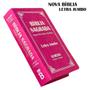 Imagem de BIiblia Sagrada Jumbo ARC Capa Pu Luxo C/ Harpa - Pink