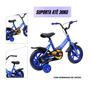 Imagem de Bike Infantil Aro 12 Azul Equilíbrio Menino Menina