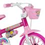 Imagem de Bike Infantil Aro 12 Com Rodinhas Bicicleta Flower Nathor