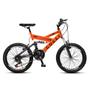 Imagem de Bike Infantil Colli GPS20 21 Marchas Aro 20 Quadro de Aço Carbono Suspensão Dupla Laranja Colli