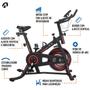 Imagem de Bike Spinning 6.0 Compacta E33 Preto e Vermelha - Acte Sports