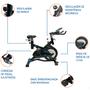 Imagem de Bike Spinning Pro E17 Preto e Azul - Acte Sports