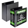 Imagem de Binder Samsill Durable 5 Polegadas com 3 Anéis - Pacote com 2 Unidades - Preto