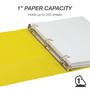 Imagem de Binder Samsill Durable D Ring de 1 polegada, pacote com 4 unidades, amarelo