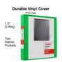 Imagem de Binder Staples Standard 1.5 3 Ring View Green 350 folhas