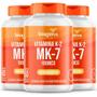 Imagem de Biogens kit 3x vitamina k2 mk-7, 60 cápsulas, 100mcg, mk7