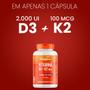 Imagem de Biogens vitamina d3 2000ui + k2 mk7 100mcg óleo de oliva 120 caps