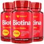 Imagem de Biotina 45mcg 150% da idr 1 cápsula ao dia 60 cápsulas  videira7  kit com 3