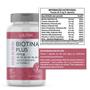 Imagem de Biotina Concentrada com Vitaminas B + C + Zinco - Kit 2 Potes Lauton - Cabelo - Pele e Unha