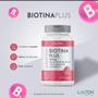 Imagem de Biotina Plus Vitamina Crescimento Queda Cabelo Pele Unha Vegano 60 Cápsulas Lauton