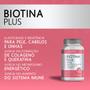 Imagem de Biotina + Vitaminas B1, B2, B3, B6, B9 e B12 + Zinco e Vitamina C  60 Cápsulas  Lauton Nutrition