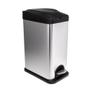 Imagem de Biovis - Lixeira Inox 15LTs Retangular com Pedal  (47x 21x34cm)