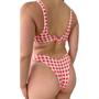 Imagem de Biquíni Aro Inteiro Calcinha Bojo Top Resort Luxo Canelado Praia Feminino Sem Banho Suita Asa Delta Moda Forrado Sustentação