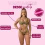Imagem de Biquíni Aro Inteiro Calcinha Bojo Top Resort Luxo Canelado Praia Feminino Sem Banho Suita Asa Delta Moda Forrado Sustentação