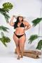 Imagem de Biquini Conjunto Semi Fio Dental Cortininha Plus Size Verao