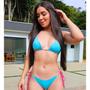 Imagem de Biquíni Dupla Face Feminino Acinturado Empina Bumbum Fio Dental Cavado Sutiã Com Bojo Moda Praia Uv