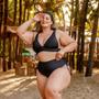 Imagem de Biquíni Feminino Bojo Plus Size Top Amarrar Cintura Alta