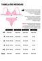 Imagem de Biquíni Feminino Cortininha Com Bojo Dupla Face com Calcinha Fio e Dental e 3 Tiras Laterais