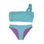 Imagem de Biquini Niki Macrame Dupla Face Verde Tiffany e roxo