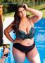 Imagem de Biquini Plus Size com Bojo Estruturado e Calcinha Franzida Lateral